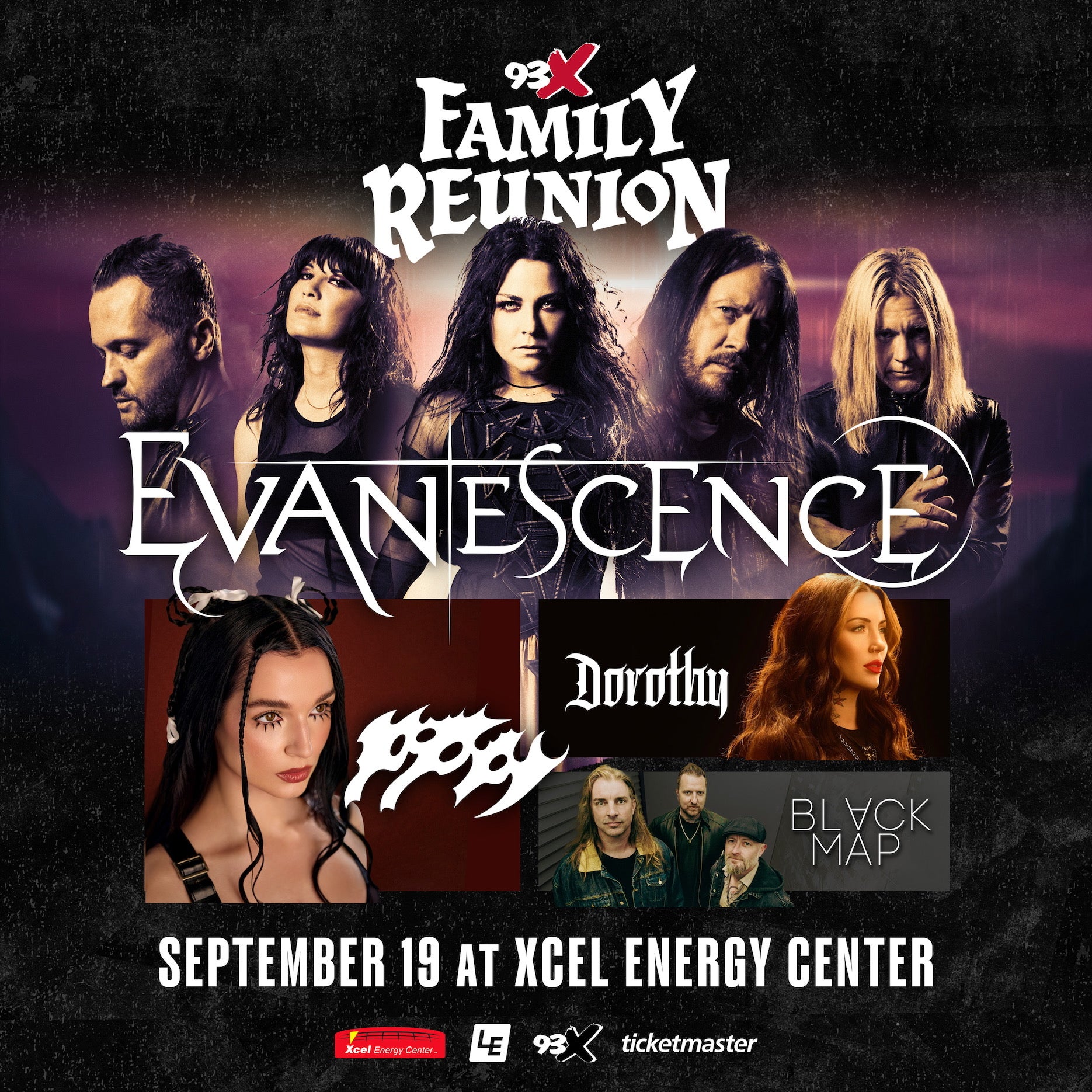 Evanescence 93X Family Reunion September 19, 2025